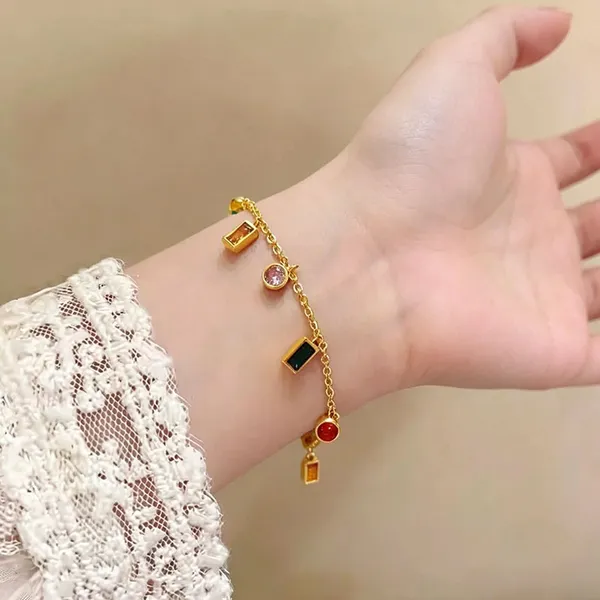 Angular_Bloom_Gold_Geometric_Cz_Charm_Bracelet_Default_Title