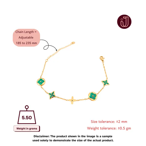 Verde_Aura_Geometric_Green_Gold_Bracelet_Default_Title