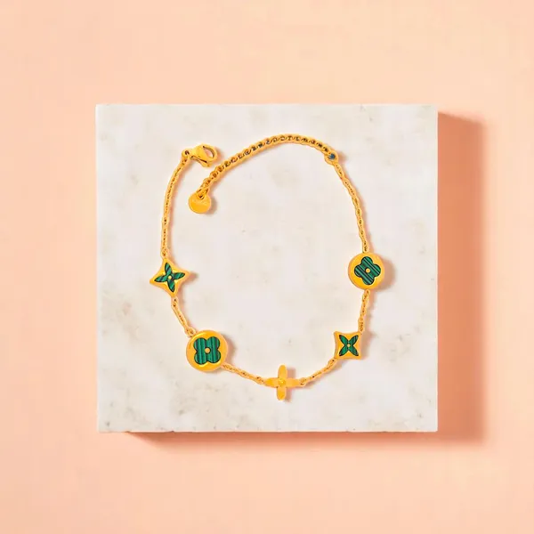 Verde_Aura_Geometric_Green_Gold_Bracelet_Default_Title
