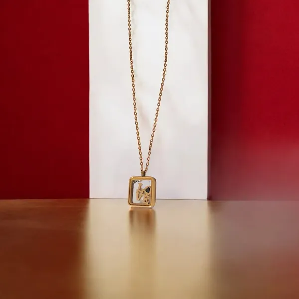 Blush_Frame_18k_Rose_Gold_Plated_Love_Square_Pendant_Necklace_Default_Title