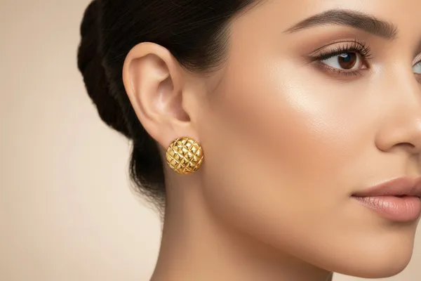 Golden_Grain_Textured_Round_Stud_Earrings_Default_Title
