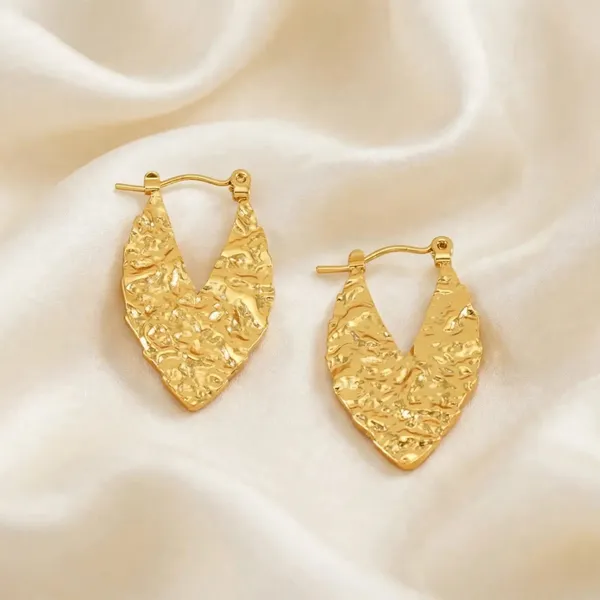 Frost_Flow_Wave_Patterned_Gold_Hoop_Earrings_Default_Title