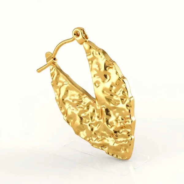 Frost_Flow_Wave_Patterned_Gold_Hoop_Earrings_Default_Title