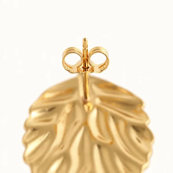 Golden_Poise_Leaf_Motif_Stud_Earrings_Default_Title