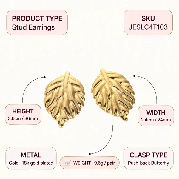 Golden_Poise_Leaf_Motif_Stud_Earrings_Default_Title