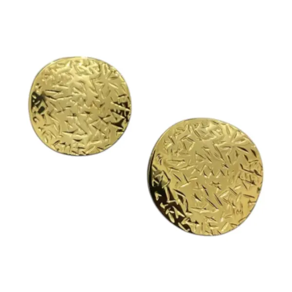 Golden_Poise_Embossed_Stud_Earrings_Default_Title