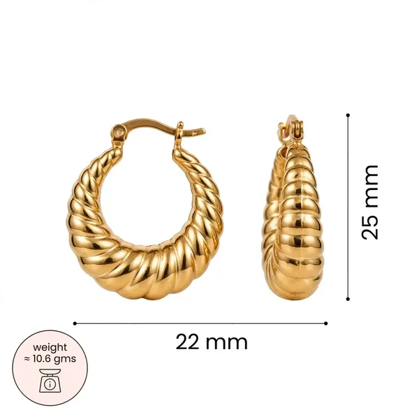 Golden_Halo_Twisted_Round_Hoop_Earrings_Default_Title