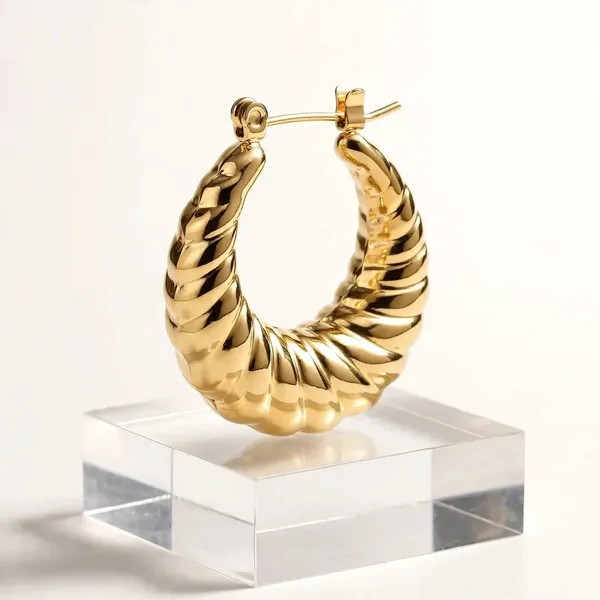 Golden_Halo_Twisted_Round_Hoop_Earrings_Default_Title