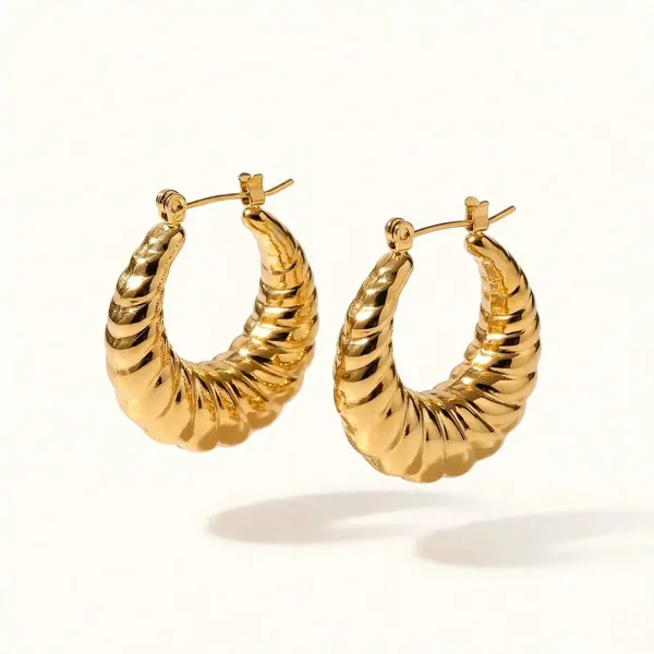 Golden_Halo_Twisted_Round_Hoop_Earrings_Default_Title