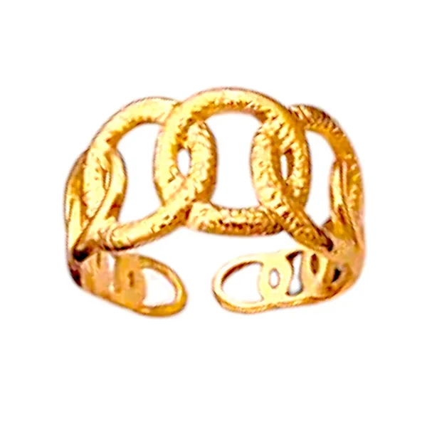 Golden_Orbit_Criss_Cross_Circles_Adjustable_Ring_Default_Title