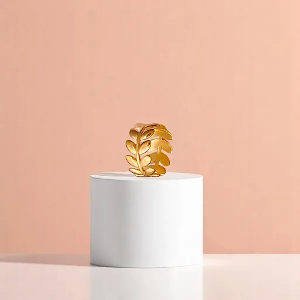 Golden_Verve_Adjustable_Olive_Leaf_Ring_Default_Title