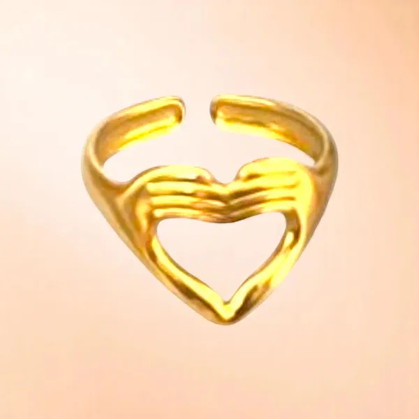 Lovers_Fold_Wrinkle_Heart_Adjustable_Ring_Default_Title