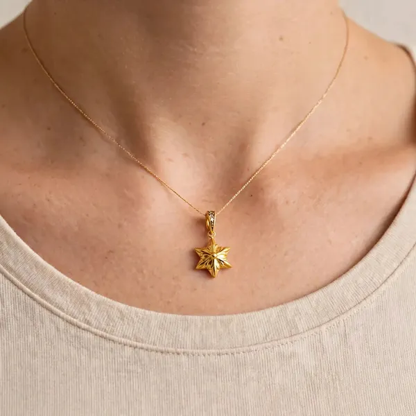 Sol_Bloom_Golden_Floral_Star_Pendant_Necklace_Default_Title