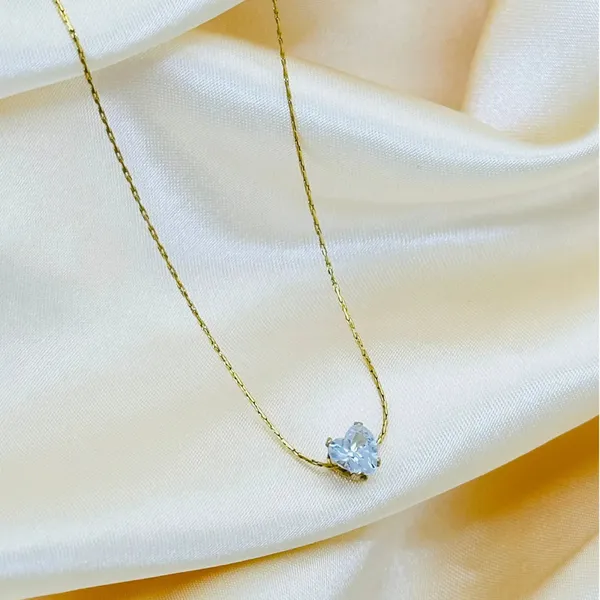 Golden_Nova_Cz_Accent_Gold_Necklace_Default_Title
