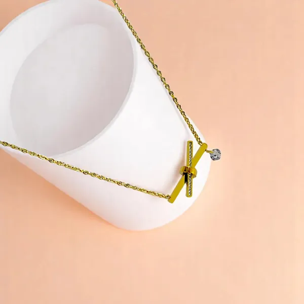 Twist_Luxe_Cubic_Zirconia_X_Pendant_Gold_Necklace_Default_Title