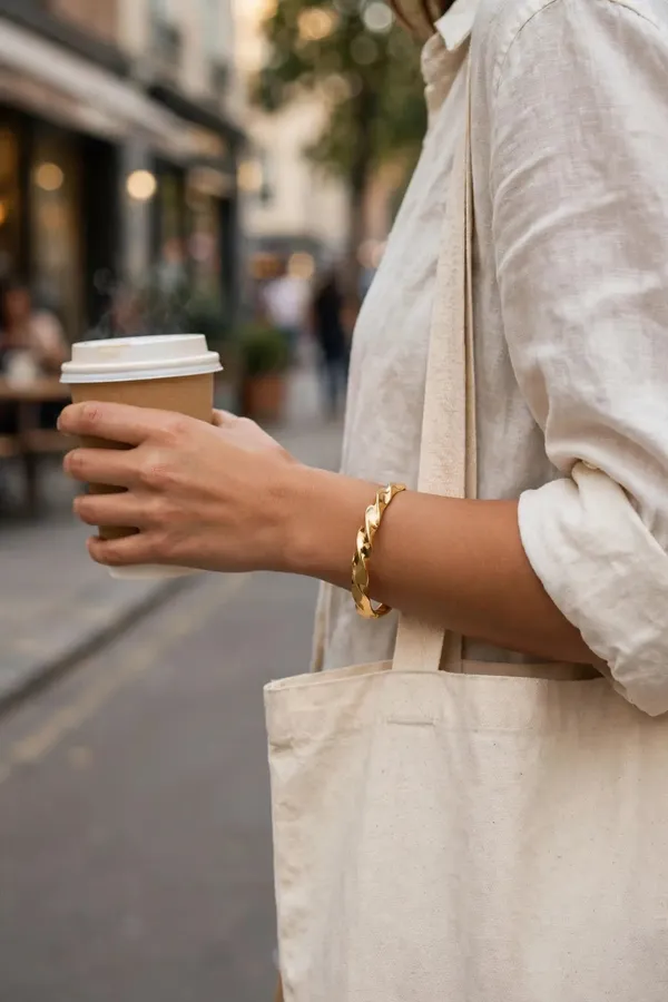 Golden_Flow_Twist_Wave_Gold_Bracelet_Default_Title