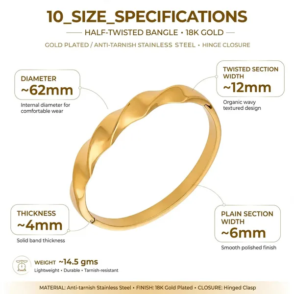Golden_Flow_Twist_Wave_Gold_Bracelet_Default_Title