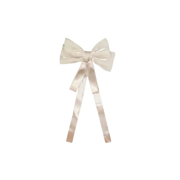 Champagne_Whispers_Beige_Long_Tail_Satin_Hair_Bow_Default_Title