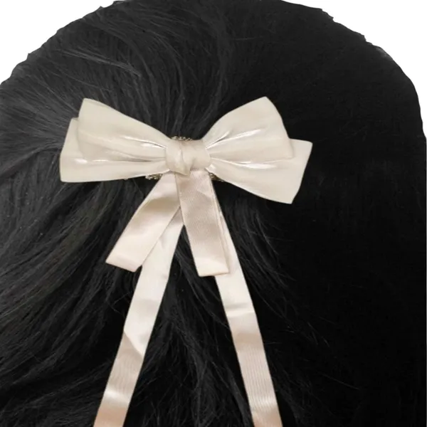 Champagne_Whispers_Beige_Long_Tail_Satin_Hair_Bow_Default_Title