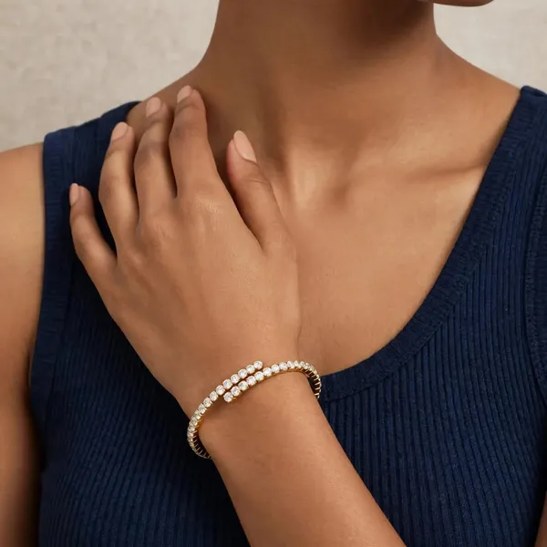 Gilded_Spiral_Twisted_Gold_Tennis_Bracelet_Default_Title