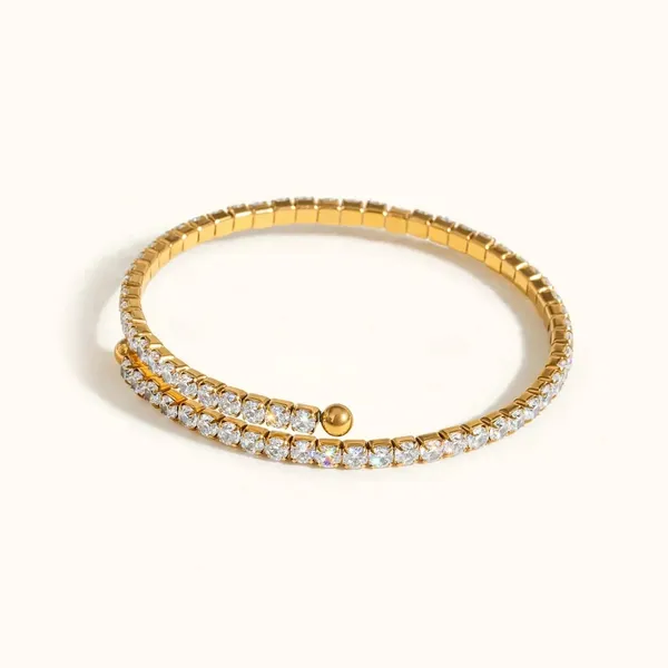 Gilded_Spiral_Twisted_Gold_Tennis_Bracelet_Default_Title
