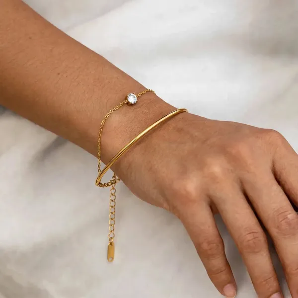 Duo_Gleam_Double_Layer_White_Zirconia_Gold_Bracelet_Default_Title