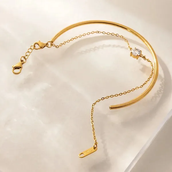 Duo_Gleam_Double_Layer_White_Zirconia_Gold_Bracelet_Default_Title