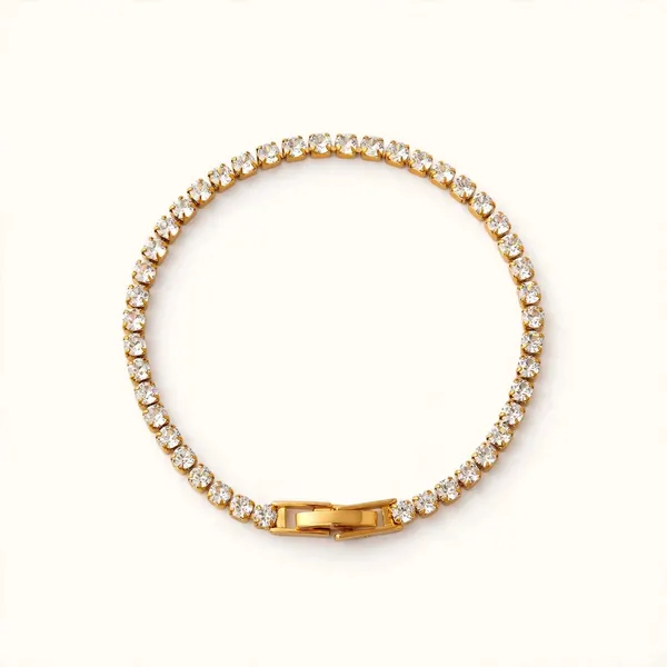 Golden_Line_Cubic_Zirconia_Gold_Tennis_Bracelet_Default_Title
