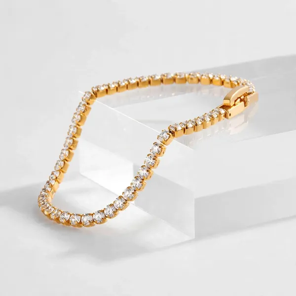 Golden_Line_Cubic_Zirconia_Gold_Tennis_Bracelet_Default_Title