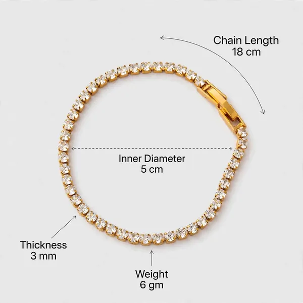 Golden_Line_Cubic_Zirconia_Gold_Tennis_Bracelet_Default_Title