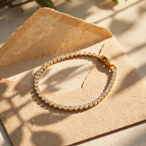 Golden_Line_Cubic_Zirconia_Gold_Tennis_Bracelet_Default_Title
