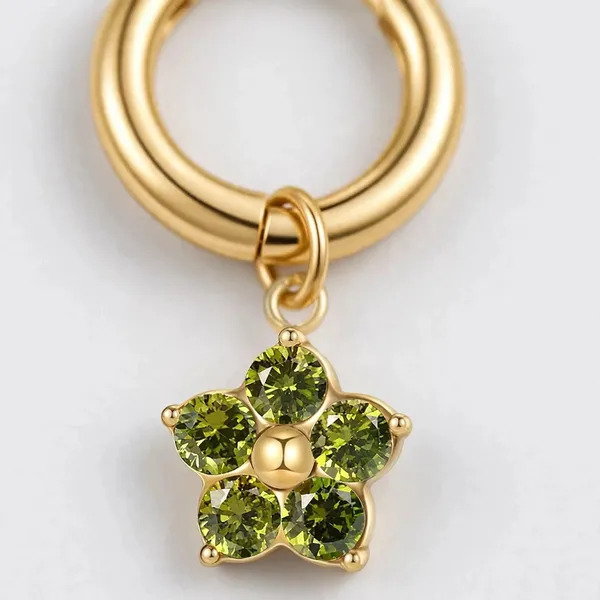 Petal_Bloom_Zircon_Flower_Pendant_Gold_Huggie_Earrings_Pink