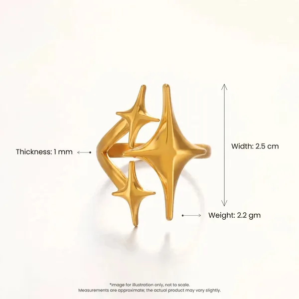 Starlight_Gold_Star_Adjustable_Cuff_Ring_Default_Title