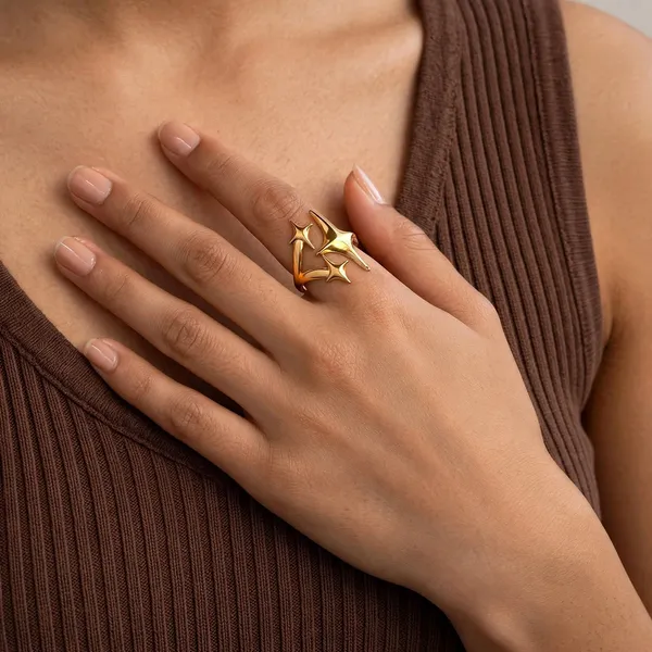 Starlight_Gold_Star_Adjustable_Cuff_Ring_Default_Title