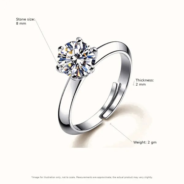 Crystal_Silver_Set_Silver_Stud_Earrings_Solitaire_Ring_Default_Title