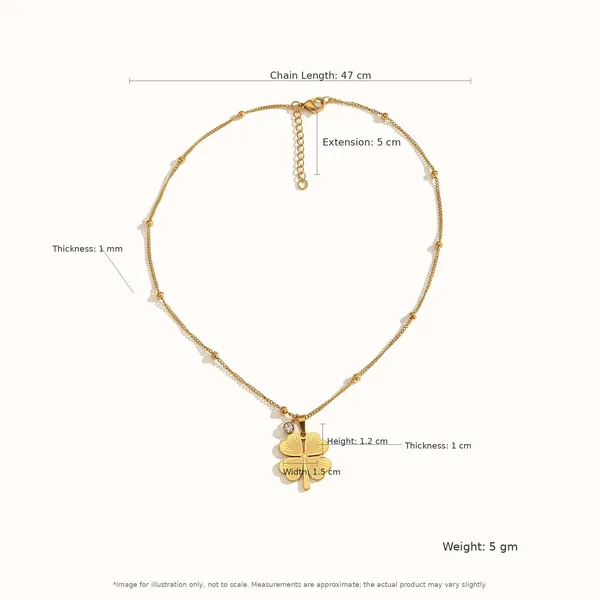 Clover_Charm_Set_Gold_Pendant_Necklace_Drop_Earrings_Default_Title