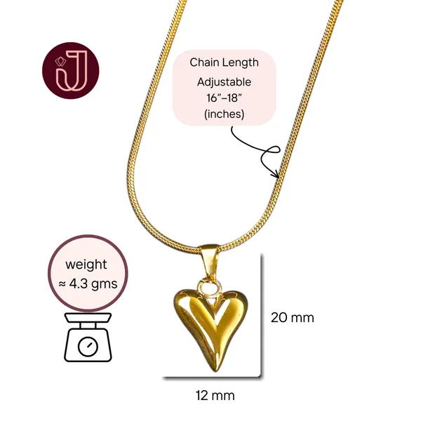 Golden_Heart_Set_Gold_Pendant_Necklace_Stud_Earrings_Default_Title