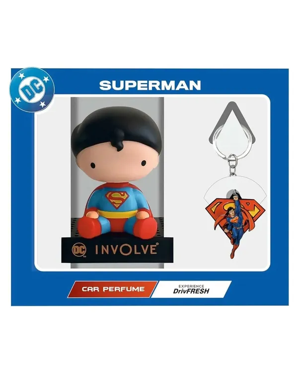 Involve_Dc_Superman_Car_Perfume_With_Batman_Keychain_Gift_Set_Default_Title