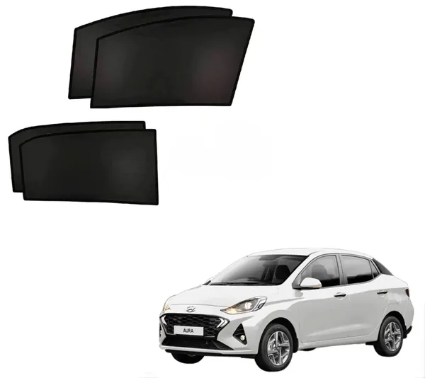 Hyundai_Aura_Custom_Fit_Black_Mesh_Sunshades_Default_Title