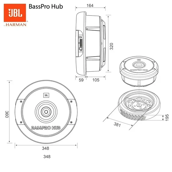 Jbl_Basspro_Hub_200w_Spare_Tire_Subwoofer_System_Universal_Default_Title