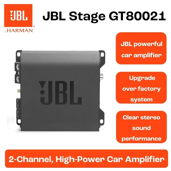 Jbl_Stage_Gt80021_2_Channel_Car_Amplifier_800w_Peak_260w_Rms_Bridged_130w_Rms_X2_2_Ohm_Compact_Class_D_Amplifier_Universal_Default_Title