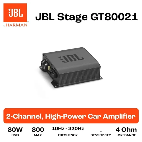 Jbl_Stage_Gt80021_2_Channel_Car_Amplifier_800w_Peak_260w_Rms_Bridged_130w_Rms_X2_2_Ohm_Compact_Class_D_Amplifier_Universal_Default_Title