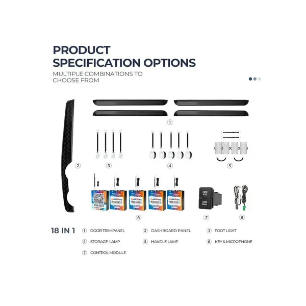 Cardi_D8_18_In_1_Oem_Ambient_Light_Kit_For_Maruti_Suzuki_Swift_2024_With_App_Control_Default_Title