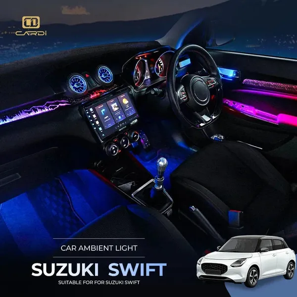 Cardi_D8_18_In_1_Oem_Ambient_Light_Kit_For_Maruti_Suzuki_Swift_2024_With_App_Control_Default_Title