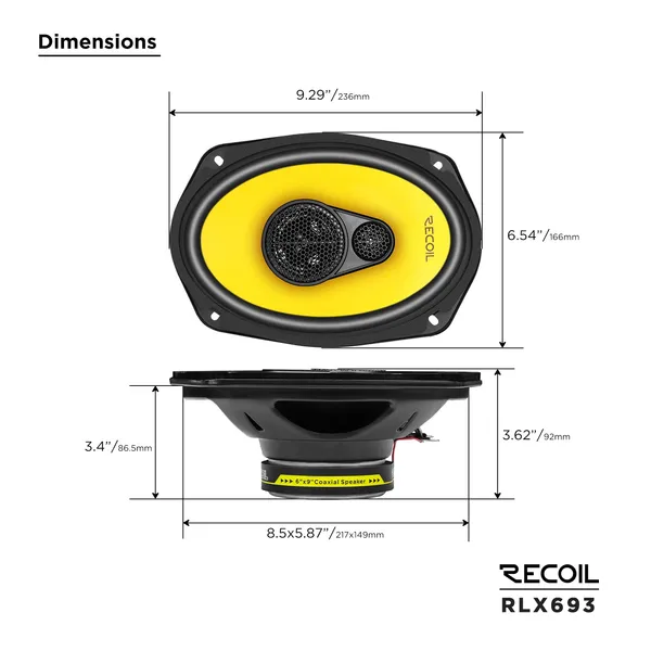 Recoil_Rlx693_Level_3_Series_3_Way_6x9_Coaxial_Speaker_Universal_Default_Title