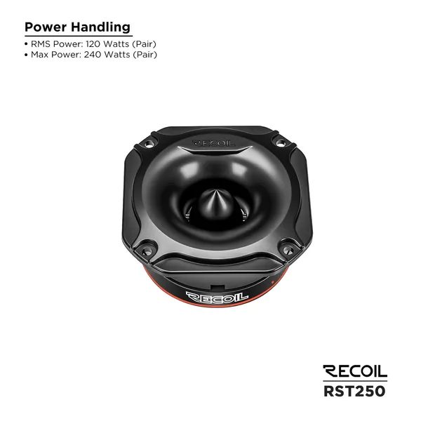 Recoil_Rst250_Bullet_Super_Tweeter_Shallow_Horn_1_Inch_Voice_Coil_Universal_Default_Title