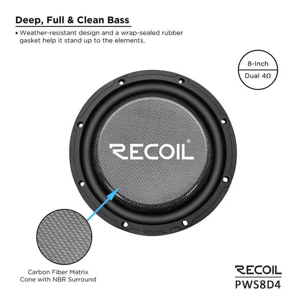 Recoil_Pws8d4_8_Inch_Dual_4_Ohm_Subwoofer_Shallow_Universal_Default_Title