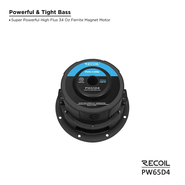 Recoil_Pw65d4_6_5_Inch_Dual_4_Ohm_Subwoofer_Universal_Default_Title