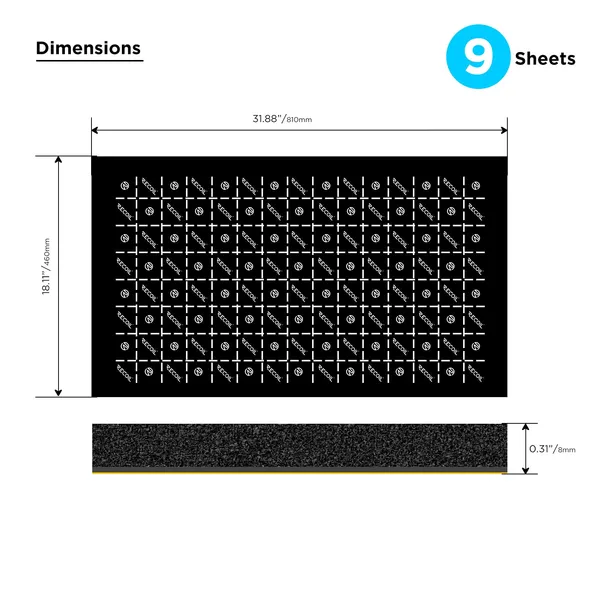 Recoil_Dabk_Pro_Damping_Mat_8mm_With_Acoustic_Foam_Bulk_Kit_3_In_1_9_Sheets_Default_Title
