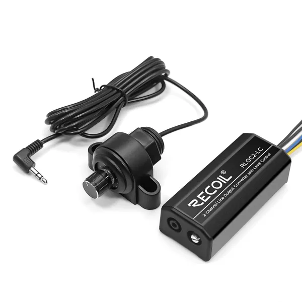 Recoil_Rloc2_Lc_2_Channel_Speaker_To_Rca_Adjustable_Line_Output_Converter_With_Bass_Level_Controller_Universal_Default_Title